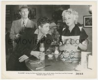 7w0396 IRIS ADRIAN signed 8.25x10 still 1950 working behind counter in diner from Hi-Jacked!