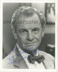 7w0940 JAMES GREGORY signed 8x10 REPRO still 1980s head & shoulders portrait later in his career!