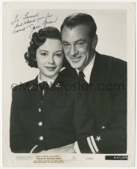 7w0400 JANE GREER signed 8.25x10 still 1951 portrait with Gary Cooper in You're in the Navy Now!