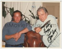7w0959 JOCK MAHONEY signed color 8x10 REPRO still 1980s the Tarzan star late in his life!