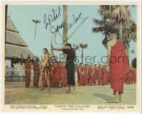 7w0412 JOCK MAHONEY signed color 8x10 still 1963 in a scene from Tarzan's Three Challenges!