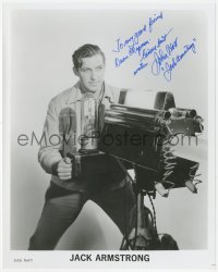 7w0556 JOHN HART signed 8x10 publicity still 1980s portrait with cool device from Jack Armstrong!