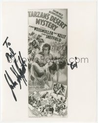 7w0967 JOHNNY SHEFFIELD signed 8x10 REPRO still 1980s poster image from Tarzan's Desert Mystery!