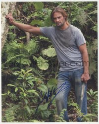 7w0971 JOSH HOLLOWAY signed color 8x10 REPRO still 2000s great close up as Sawyer in TV's Lost!