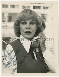 7w0422 JUNE ALLYSON signed TV 7x9.25 still 1970s close up talking on phone later in her career!