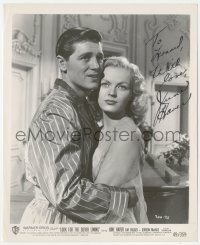 7w0423 JUNE HAVER signed 8.25x10 still 1949 with Gordon MacRae in Look for the Silver Lining!