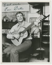 7w0427 KEIR DULLEA signed stage play 8x10 still 1970 playing guitar in Butterflies Are Free!