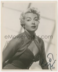 7w0431 LANA TURNER signed 8x10 still 1950 sexy waist-high portrait from A Life of Her Own!