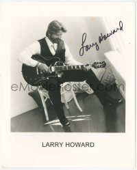 7w0561 LARRY HOWARD signed 8x10 music publicity still 2000s portrait of the gospel blues guitarist!