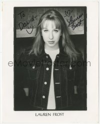 7w0562 LAUREN FROST signed 8x10 publicity still 2000s great portrait of the pretty actress/singer!