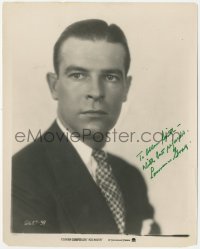 7w0437 LAWRENCE GRAY signed 8.25x10.25 still 1926 head & shoulders portrait in suit & tie, Kid Boots!