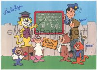 7w0806 LEO DELYON signed color 7.75x10.25 REPRO photo 2000s great cartoon image from TV's Top Cat!