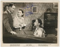 7w0441 LEW AYRES signed 8x10 still 1946 with Olivia De Havilland & her twin sister in Dark Mirror!