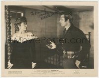 7w0448 MARIE WINDSOR signed 8x10.25 still 1950 close up with George Montgomery in Dakota Lil!