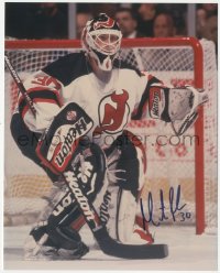 7w1001 MARTIN BRODEUR signed color 8x10 REPRO still 2000s the New Jersey Devils NHL hockey goalie!