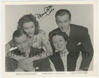 7w0452 MARY ASTOR signed 8x10.25 still 1943 with Marshall, Carlson & Susan Peters in Young Ideas!