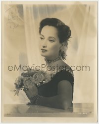 7w0460 MERLE OBERON signed deluxe 8x10 still 1930s pensive portrait by Ernest A. Bachrach!