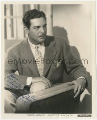 7w0462 MICHAEL WHALEN signed 8.25x10 still 1930s 20th Century-Fox studio portrait by Frank Powolny!