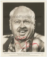 7w0463 MICKEY ROONEY signed 8.25x10 still 1979 great close up with mustache in The Black Stallion!