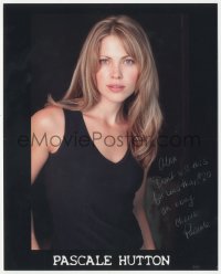 7w0567 PASCALE HUTTON signed color 8x10 publicity still 2000s c/u of the beautiful Canadian actress!