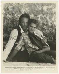 7w0469 PETER FONDA signed 8x10 still 1978 portrait with pretty young Brooke Shields in Wanda Nevada!