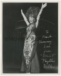 7w0470 PHYLLIS DILLER signed stage play 8x10 still 1970 when she was in Hello Dolly on Broadway!