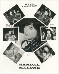 7w0569 RANDAL MALONE signed 8x10 publicity still 1990s great montage of the low budget horror actor!