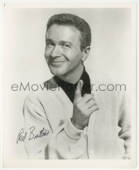 7w1023 RED BUTTONS signed 8x10 REPRO still 1980s great smiling portrait pointing his finger!