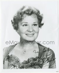 7w1038 SHIRLEY BOOTH signed 8x10 REPRO still 1990s smiling head & shoulders portrait of the actress!