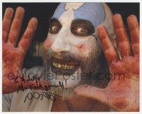 7w1043 SID HAIG signed color 8x10 REPRO still 2000s as Captain Spaulding in The Devil's Rejects!