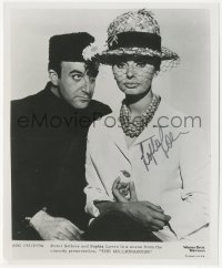 7w1044 SOPHIA LOREN signed 8x10 REPRO still 1980s portrait with Peter Sellers in The Millionairess!