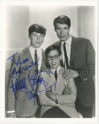 7w1047 STANLEY LIVINGSTON signed 8x10 REPRO still 1980s portrait with his My Three Sons co-stars!