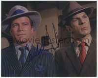 7w1048 STAR TREK signed color 8x10 REPRO still 1968 by BOTH Leonard Nimoy AND William Shatner!