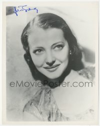 7w1051 SYLVIA SIDNEY signed 8x10 REPRO still 1980s smiling portrait of the beautiful leading lady!