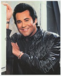 7w0576 WAYNE NEWTON signed color 8x10 music publicity still 1990s great smiling portrait of the singer!