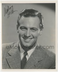 7w0513 WILLIAM HOLDEN signed 8.25x10 still 1940s head & shoulders smiling portrait by Coburn!