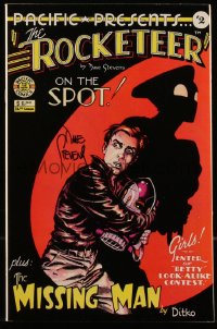 7w0312 DAVE STEVENS signed #2 comic book April 1983 The Rocketeer, he signed it TWICE!