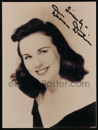 7w0794 DEANNA DURBIN signed 5x6 REPRO photo 1980s it can be framed with the included magazine!
