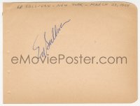 7w0634 ED SULLIVAN signed 5x6 album page 1964 it could be framed with the included vintage TV still!
