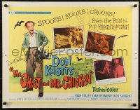 7w0051 GHOST & MR. CHICKEN signed 1/2sh 1966 by Don Knotts, fighting spooks, kooks, and crooks!