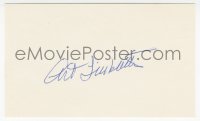 7w0676 ART LINKLETTER signed 3x5 index card 1980s it can be framed & displayed with a repro!