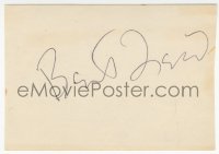 7w0678 BERT FREED signed 3x4 index card 1980s it can be framed & displayed with a repro still!