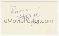 7w0681 BOBBY VEE signed 3x5 index card 1986 can be framed & displayed with a repro still!