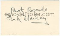 7w0694 ENID MARKEY signed 3x5 index card 1970s it can be framed & displayed with a repro still!