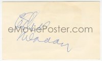 7w0695 ETHEL MERMAN signed 3x5 index card 1970s it can be framed & displayed with a repro still!