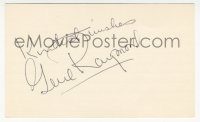 7w0698 GENE RAYMOND signed 3x5 index card 1980s it can be framed & displayed with a repro!