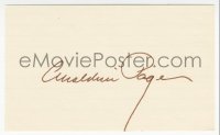 7w0700 GERALDINE PAGE signed 3x5 index card 1970s it can be framed & displayed with a repro!