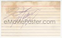 7w0704 HANK WILLIAMS JR. signed 3x5 index card 1980s it can be framed & displayed with a repro!