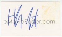 7w0706 HELEN HUNT signed 3x5 index card 2000s can be framed & displayed with a repro still!