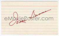 7w0710 IRENE DUNNE signed 3x5 index card 1970s it can be framed & displayed with a repro!